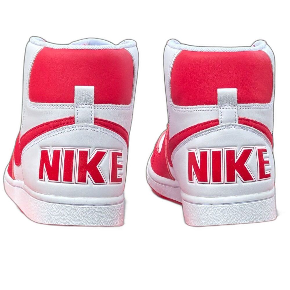 Nike Men's Red and White High-Top Athletic Shoes - Picture 8 of 8